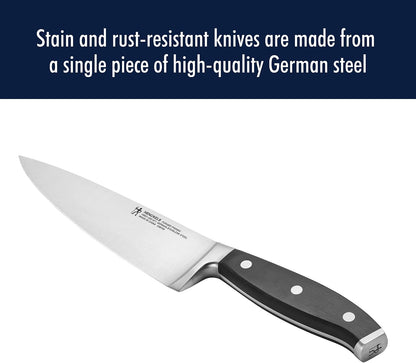 Forged Accent Razor-Sharp 8-inch Chef's Knife, Black, German Engineered Informed by 100+ Years of Mastery