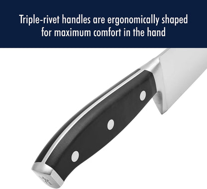 Forged Accent Razor-Sharp 8-inch Chef's Knife, Black, German Engineered Informed by 100+ Years of Mastery