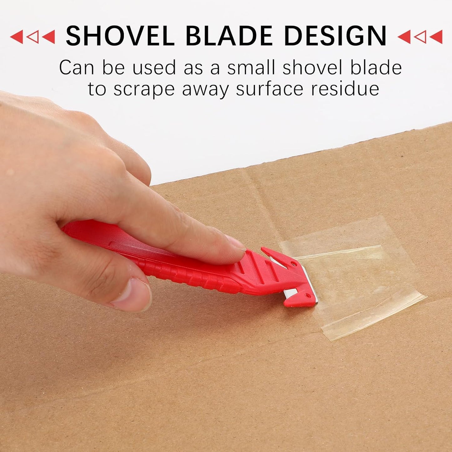 30 Pcs Safety Box Cutter Knife of Stainless Steel Concealed Blade Package Opener with Tape Splitter for Carton Cardboard Wrap Letter Work Bag Straps Film Utility Tool (Black)
