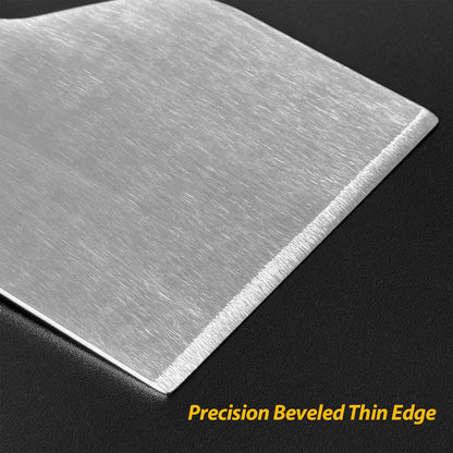 Multipurpose Bench Scraper Kitchen Utensil for Flat Top Griddle, Dough Scraper Cutter for Bread and Pizza Cutter - Stainless Steel Metal Griddle Scraper Chopper