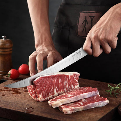 Golden Bird Butcher Knife Set - Non-slip Skinning Knife Set with Roll Bag | Professional Game Processing Knives Sets - Butcher & Skinning Boning Knives with German Stainless Steel, Gift for Men