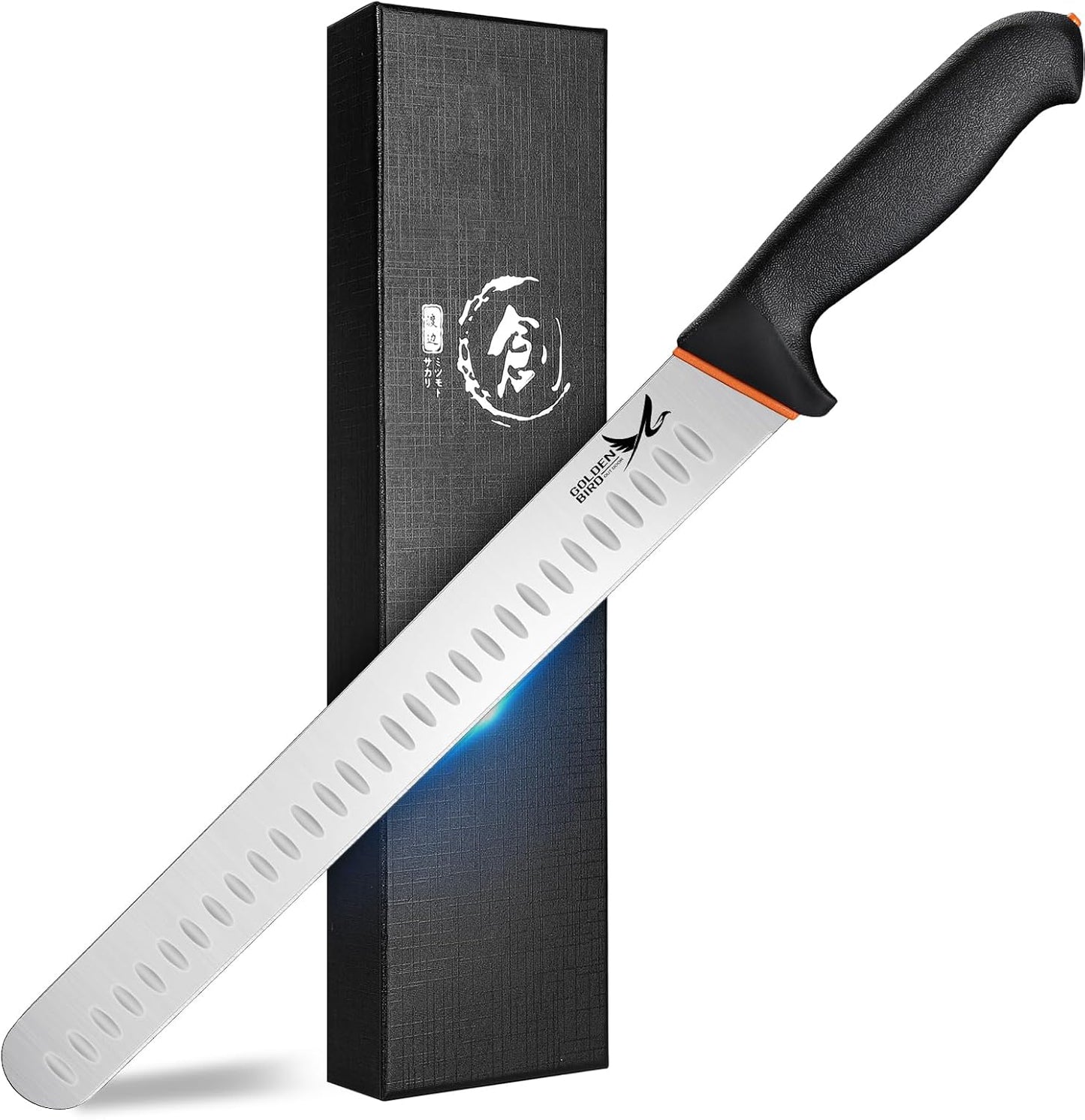 Golden Bird Butcher Knife Set - Non-slip Skinning Knife Set with Roll Bag | Professional Game Processing Knives Sets - Butcher & Skinning Boning Knives with German Stainless Steel, Gift for Men
