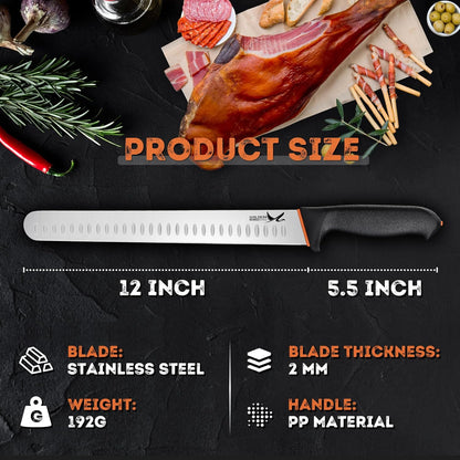 Golden Bird Butcher Knife Set - Non-slip Skinning Knife Set with Roll Bag | Professional Game Processing Knives Sets - Butcher & Skinning Boning Knives with German Stainless Steel, Gift for Men