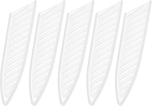5Pcs Knife Cover Sleeves Blade Edge Guards for 5" Utility Knife Protector Universal Knife Sheath for Kitchen, White