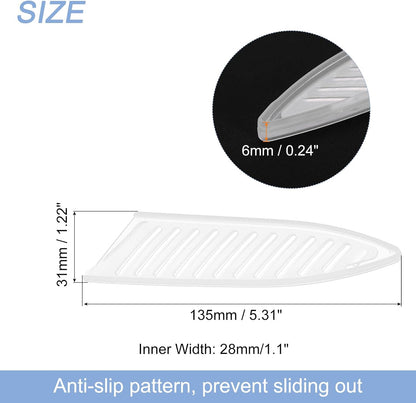 5Pcs Knife Cover Sleeves Blade Edge Guards for 5" Utility Knife Protector Universal Knife Sheath for Kitchen, White