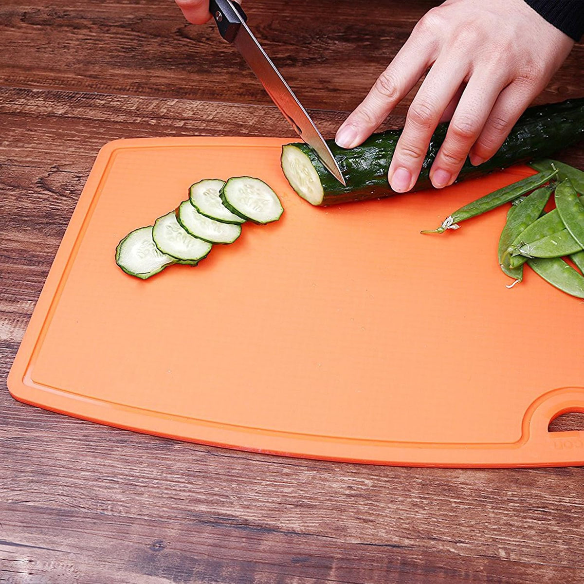 Liflicon Extra Large Thick Silicone Cutting Boards for Kitchen 14.6'' x 10.43'' Flexible Cutting Chopping Boards/Mats Non-slip Deep Drip Juice Groove, Dishwasher Safe-Blue