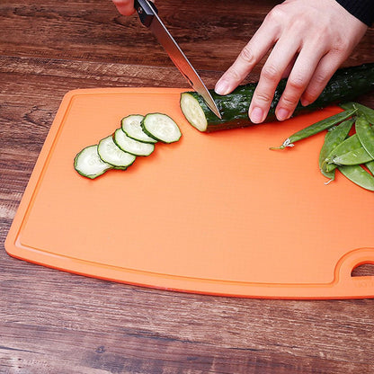 Liflicon Extra Large Thick Silicone Cutting Boards for Kitchen 14.6'' x 10.43'' Flexible Cutting Chopping Boards/Mats Non-slip Deep Drip Juice Groove, Dishwasher Safe-Blue