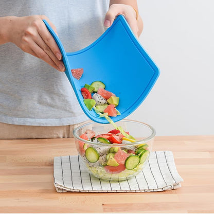 Liflicon Extra Large Thick Silicone Cutting Boards for Kitchen 14.6'' x 10.43'' Flexible Cutting Chopping Boards/Mats Non-slip Deep Drip Juice Groove, Dishwasher Safe-Blue