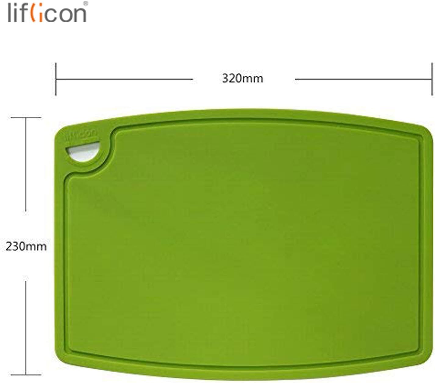 Liflicon Extra Large Thick Silicone Cutting Boards for Kitchen 14.6'' x 10.43'' Flexible Cutting Chopping Boards/Mats Non-slip Deep Drip Juice Groove, Dishwasher Safe-Blue