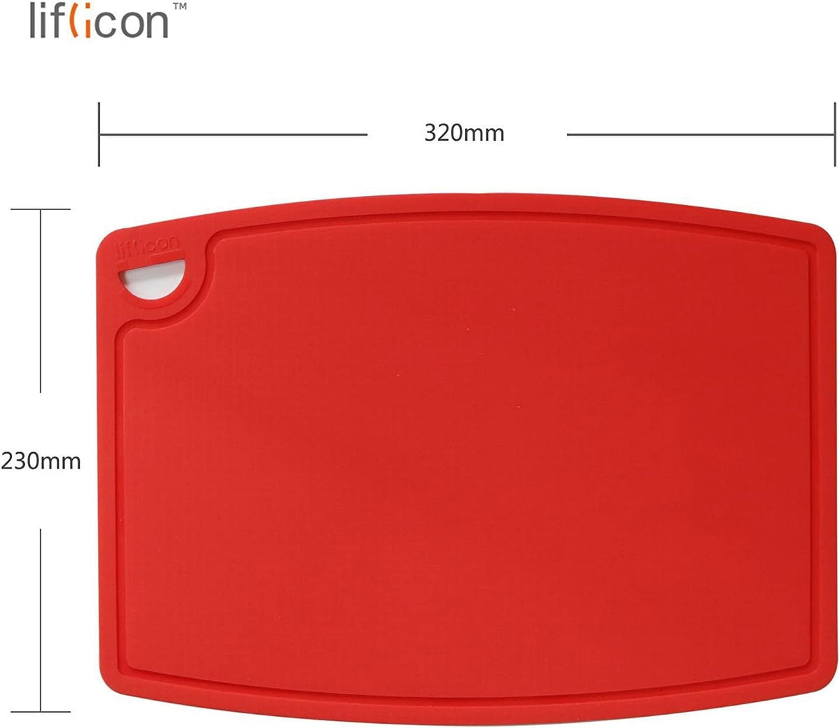 Liflicon Extra Large Thick Silicone Cutting Boards for Kitchen 14.6'' x 10.43'' Flexible Cutting Chopping Boards/Mats Non-slip Deep Drip Juice Groove, Dishwasher Safe-Blue