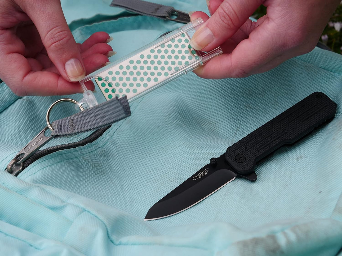 Diamond Machining Technology (DMT) Diamond Mini-Sharp Portable Pocket Fine Grit Sharpener (F70F)