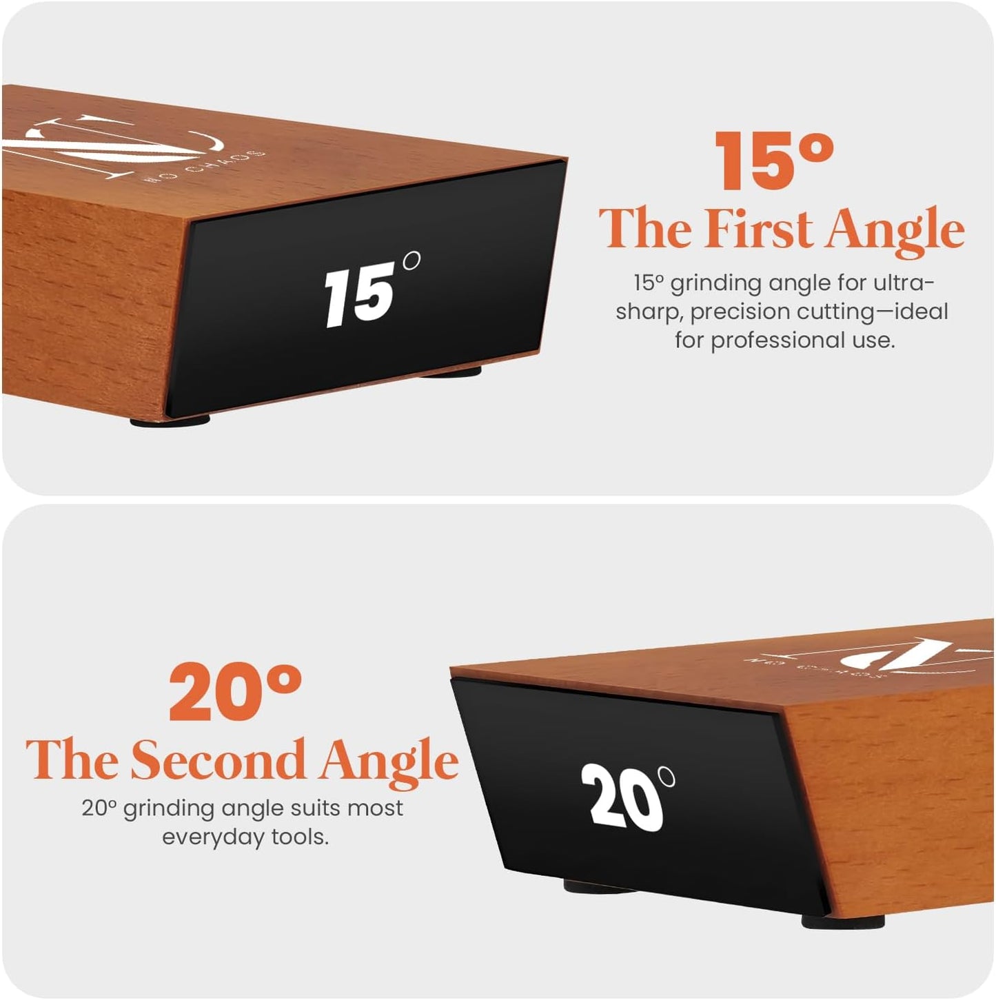 Knife Sharpener Tool, Rolling Knife Sharpener Kit & Cut Resistant Gloves,Kitchen knife Sharpener with 15 & 20 Degree Magnetic Angle, Razor-Sharp Edge, Leather Strop, Classic Kit