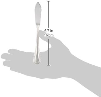 Slimline Pattern 18/0 Stainless Steel Butter Knife, 6.3-Inch, Set of 12, Commercial Grade