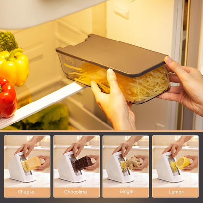 Safe Mandoline Slicer, Vegetable Slicer Potato Slicer, Gray
