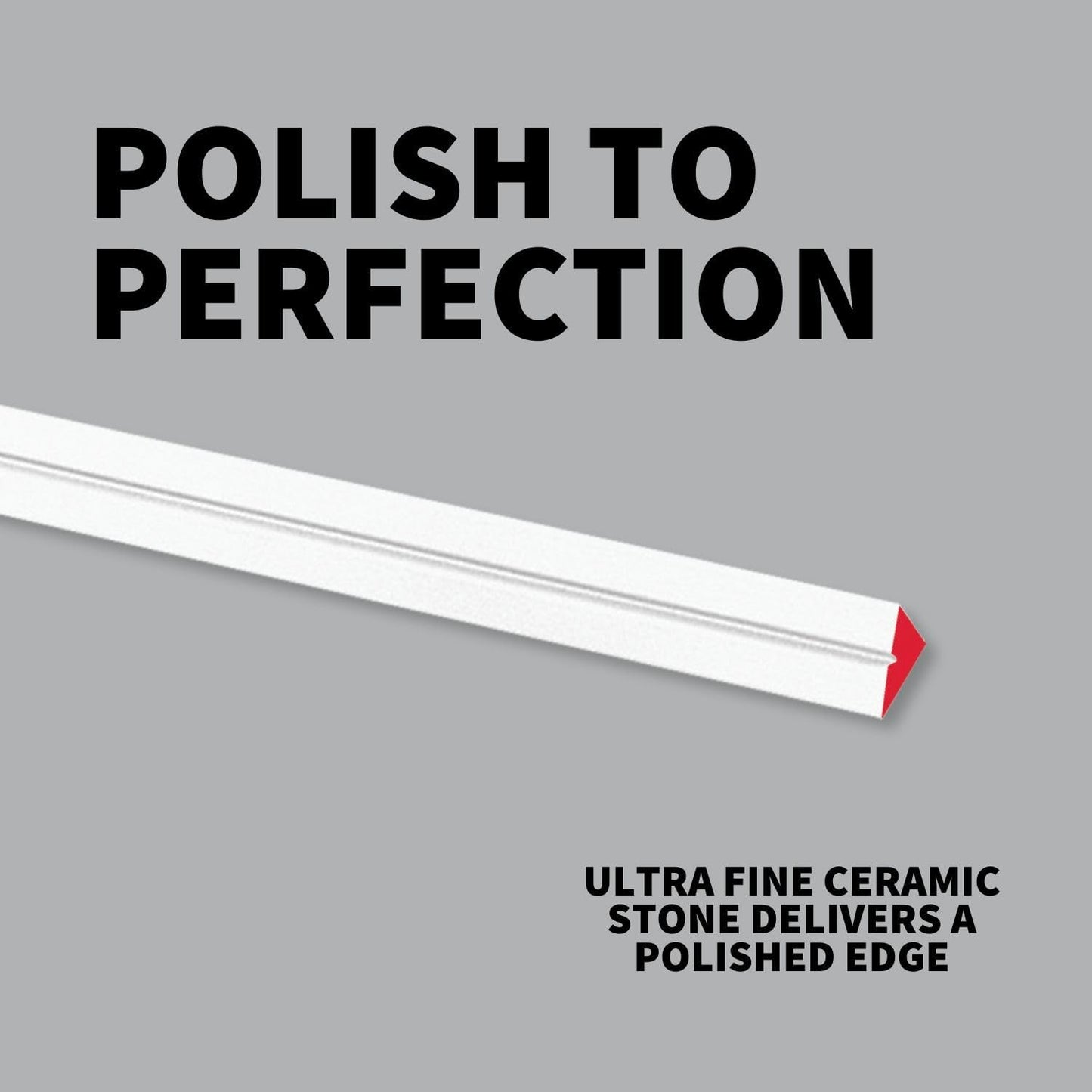 Tri-Angle White Sharpening Stone with Ultra-Fine-Grit for Professional-Grade Finishing and Polishing - 204UF1