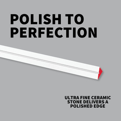 Tri-Angle White Sharpening Stone with Ultra-Fine-Grit for Professional-Grade Finishing and Polishing - 204UF1