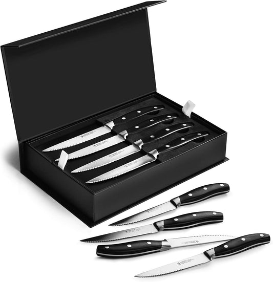 Forged Contour 8-pc Steak Knife Set - Black