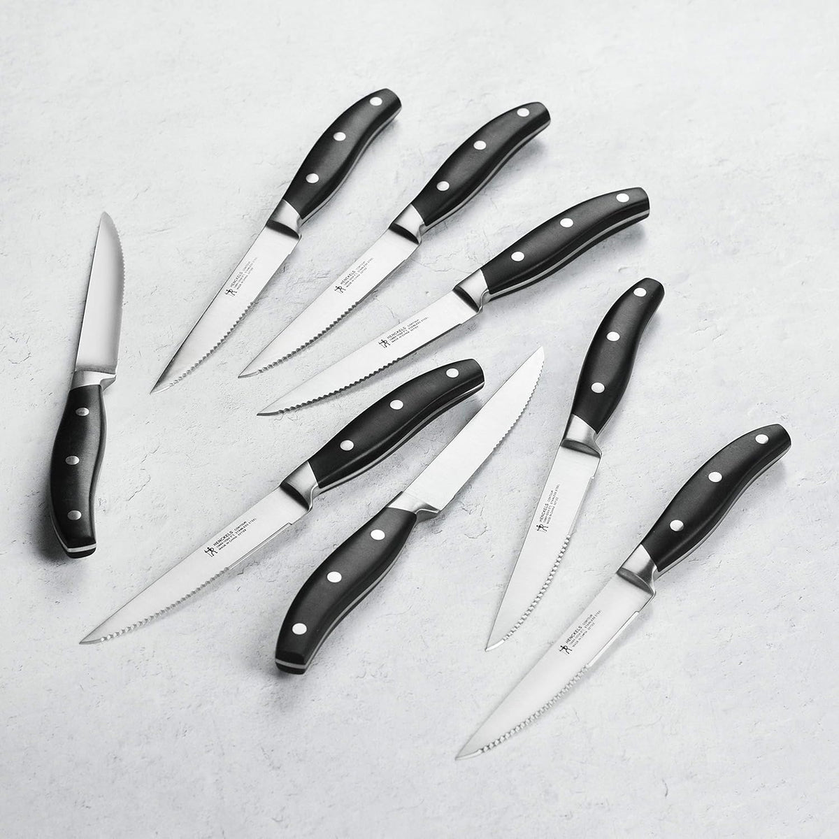 Forged Contour 8-pc Steak Knife Set - Black