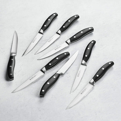 Forged Contour 8-pc Steak Knife Set - Black
