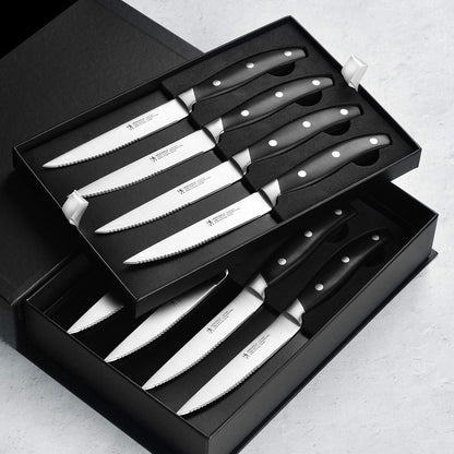 Forged Contour 8-pc Steak Knife Set - Black