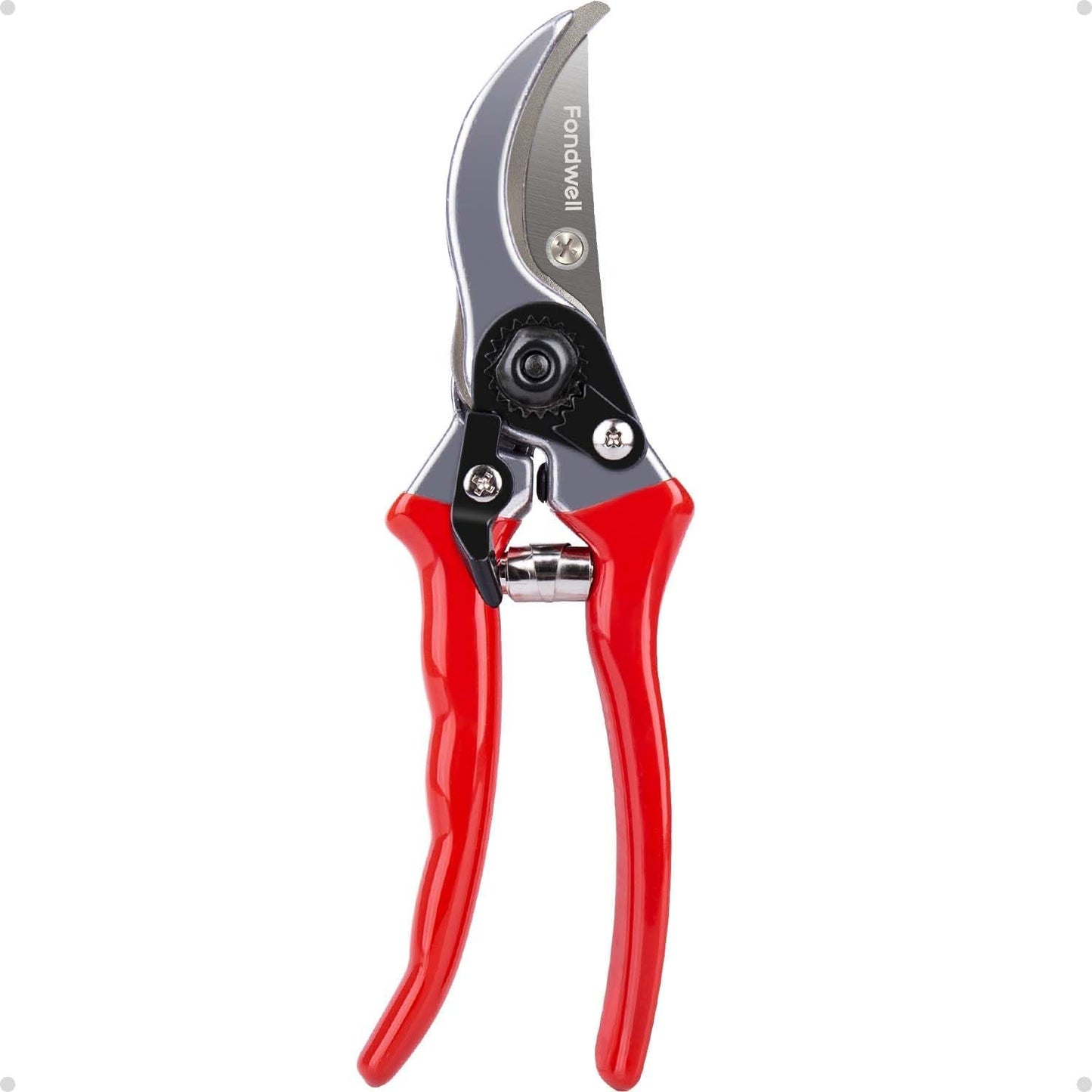 6.5" Small Pruning Shears Garden Snips Precision Trimming Scissors | 2-Pack Plant Scissors, Ultra-Sharp Micro-Tip Straight & Curved Blades, Fatigue-Free - for Flower, Bonsai, Detailed Gardening
