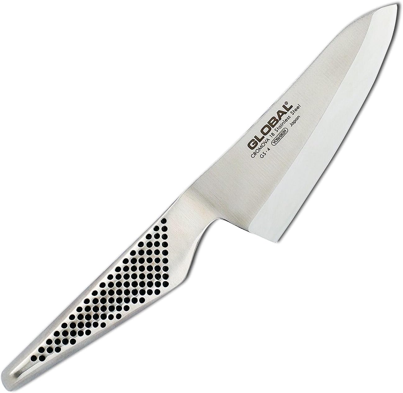 Global GS-4, Classic 4.75in/12cm Oriental, Stainless Steel Deba Knife, 4.75