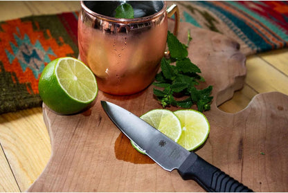 Lightweight Kitchen Utility Knife with MBS-26 Stainless Steel Blade and Polypropylene Plastic Handle
