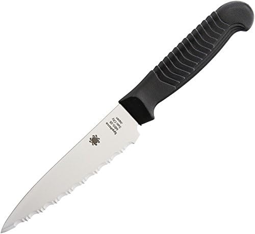 Lightweight Kitchen Utility Knife with MBS-26 Stainless Steel Blade and Polypropylene Plastic Handle
