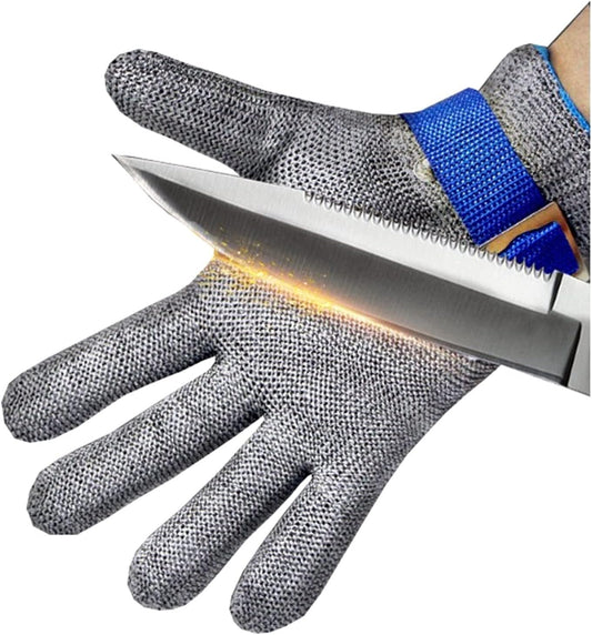Anti Cut Glove Cut Resistant Gloves - Level 9, Stainless Steel Wire Mesh Safety Work Glove for Kitchen, Garden, Durable Cut Gloves for Men Or Women (Color : Style 2, Size : XXX-Large)