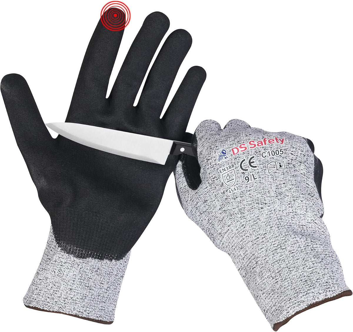 Cut Resistant Gloves with Extreme Lightweight & Thin Level 5 Wire Metal Gloves for Refined Work 12 Pairs