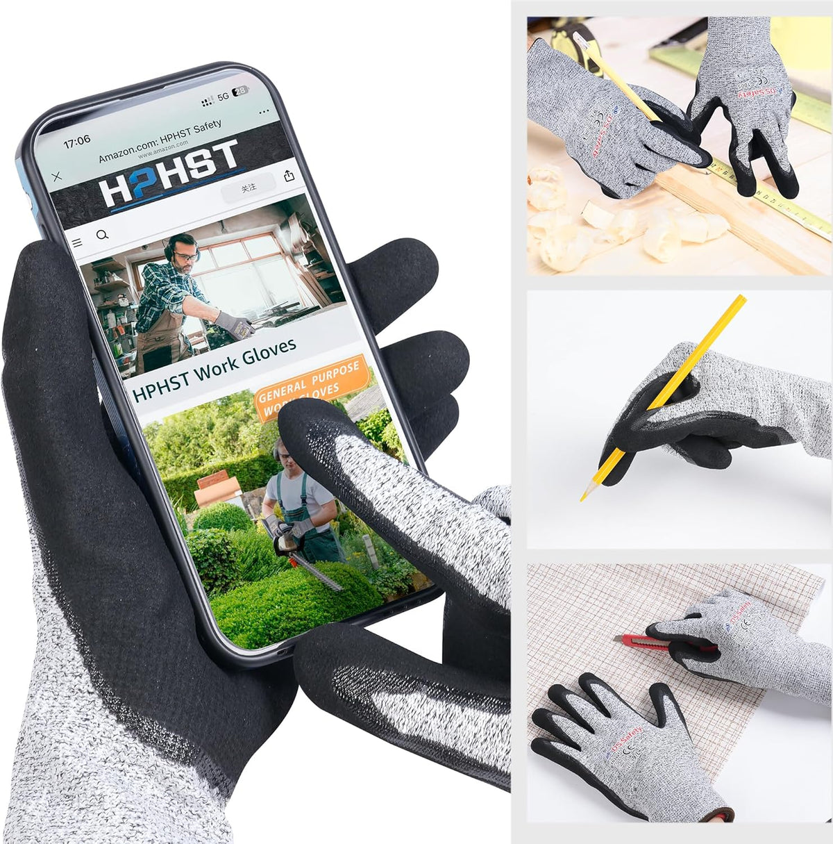 Cut Resistant Gloves with Extreme Lightweight & Thin Level 5 Wire Metal Gloves for Refined Work 12 Pairs
