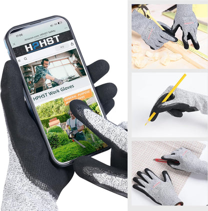 Cut Resistant Gloves with Extreme Lightweight & Thin Level 5 Wire Metal Gloves for Refined Work 12 Pairs