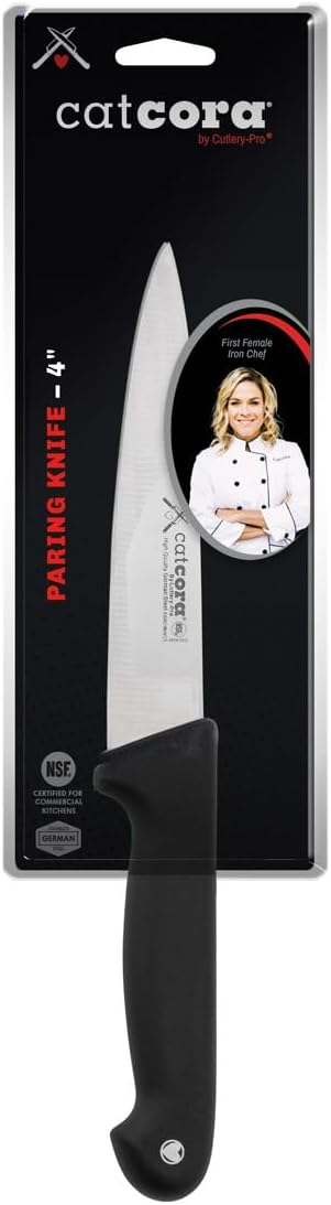 Paring Knife, Professional 4-Inch German Steel Blade For Peeling Apples, Potatoes, Onions, and Garnishing, Ergonomic Soft-Grip Handle, NSF-Certified Kitchen Knife