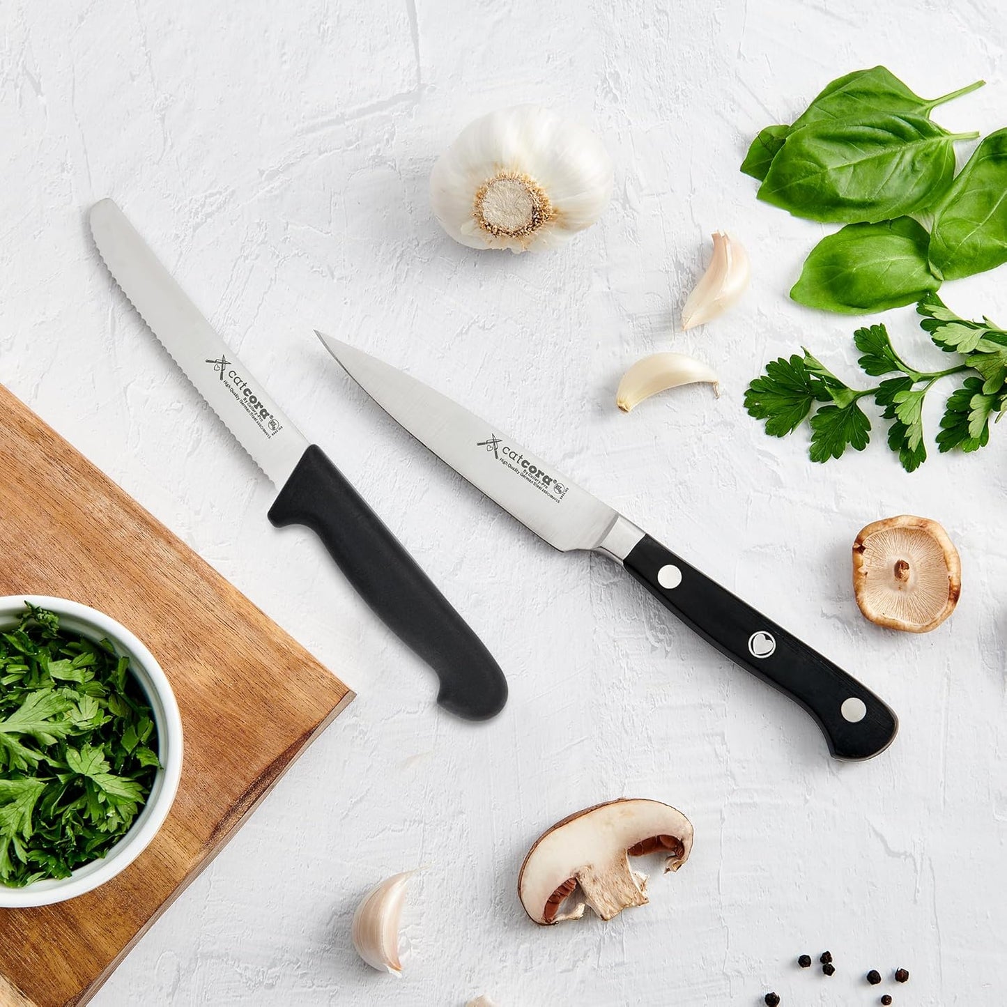 Paring Knife, Professional 4-Inch German Steel Blade For Peeling Apples, Potatoes, Onions, and Garnishing, Ergonomic Soft-Grip Handle, NSF-Certified Kitchen Knife