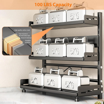 Spice Organization for Cabinet, 2-Tier Metal Height-Adjustable Kitchen Countertop Spice Cabinet Organizers, Rust-Proof Kitchen Counter Shelf with Guardrail & Knife Block for Pantry