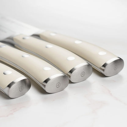 Wusthof Classic Ikon Creme Steak Knife Set with Wood Case (4 Piece)