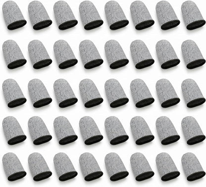 Finger Cots Cut Resistant Protector - Finger Covers for Cuts, Gloves Life Extender, Cut Resistant Finger Protectors for Kitchen, Work, Sculpture, Anti-Slip, Reusable (Gray, 12PK)