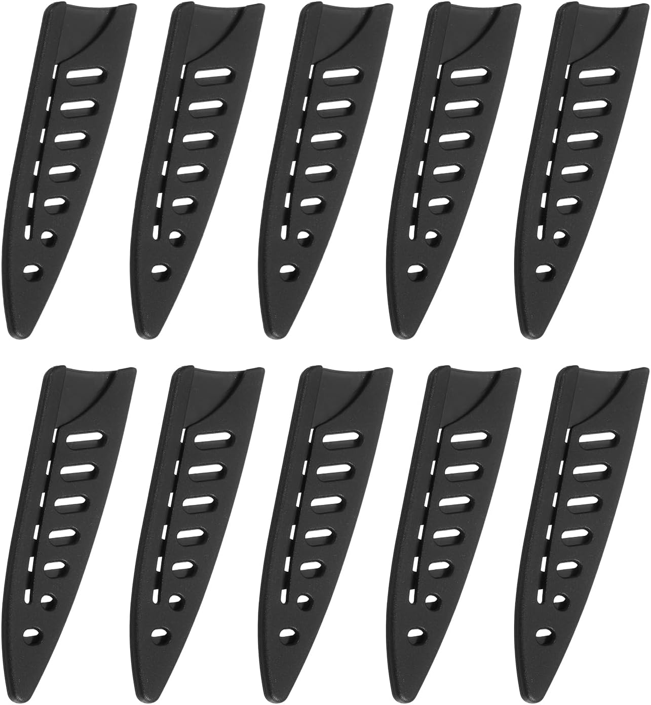 10Pcs Knife Cover Sleeves Blade Edge Guards for 3.5" Paring Knife Blade Edge Protector Cover Universal Knife Sheath for Kitchen, Black