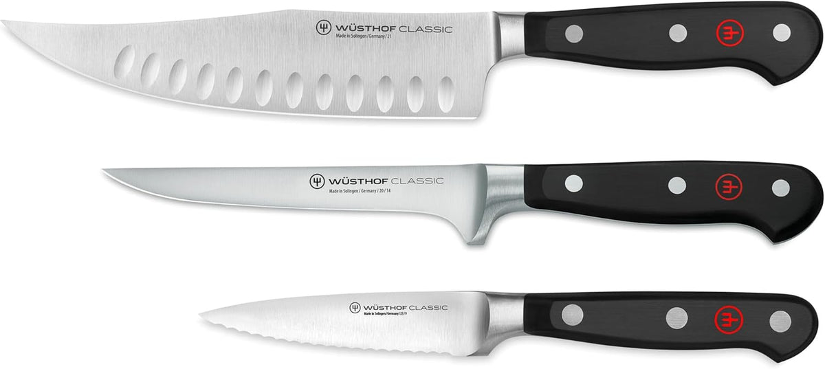 WÜSTHOF Classic 3-Piece BBQ Prep Knife Set