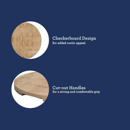 Thornwood 18 x 12 Inch Acacia Wood Cutting Board with Juice Grooves – Durable, Heavy Duty Chopping Board for Kitchen Prep