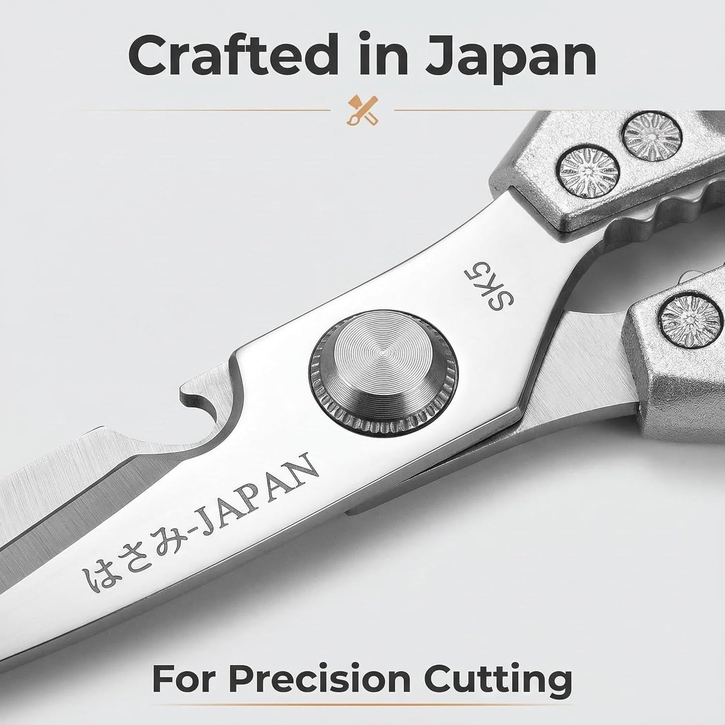 Kitchen Scissors Set of 2, Heavy Duty Poultry Shears & Meat Scissors, Stainless Steel Food Shears for Cooking, Sharp Cooking Scissors for Kitchen, Dishwasher Safe Kitchen Shears