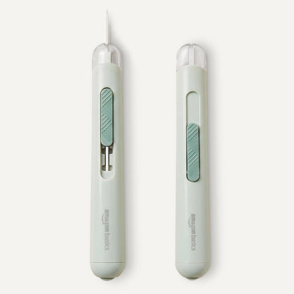 Ceramic Box Cutter Utility Knife, Adjustable Safety Cutter, 0.75 x 0.75 x 5.50 inches, Green, 1-Pack