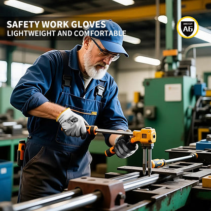 Cut Resistant Work Gloves, ANSI A6, PU Coated Palms for Flexible No Slip Grip, Food Grade, Abrasion Resistant