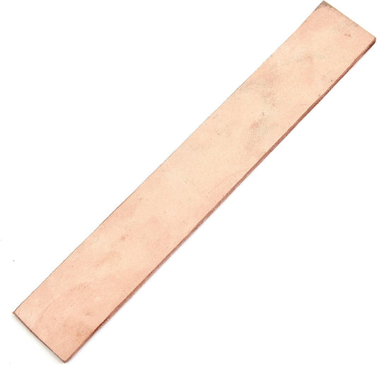 Professional Leather Knife Strop – 12″ x 2″ Genuine Brown Leather Sharpening Belt – Fine Grit for Razors, Chef’s Knives, Straight Razors, Blades & Tools
