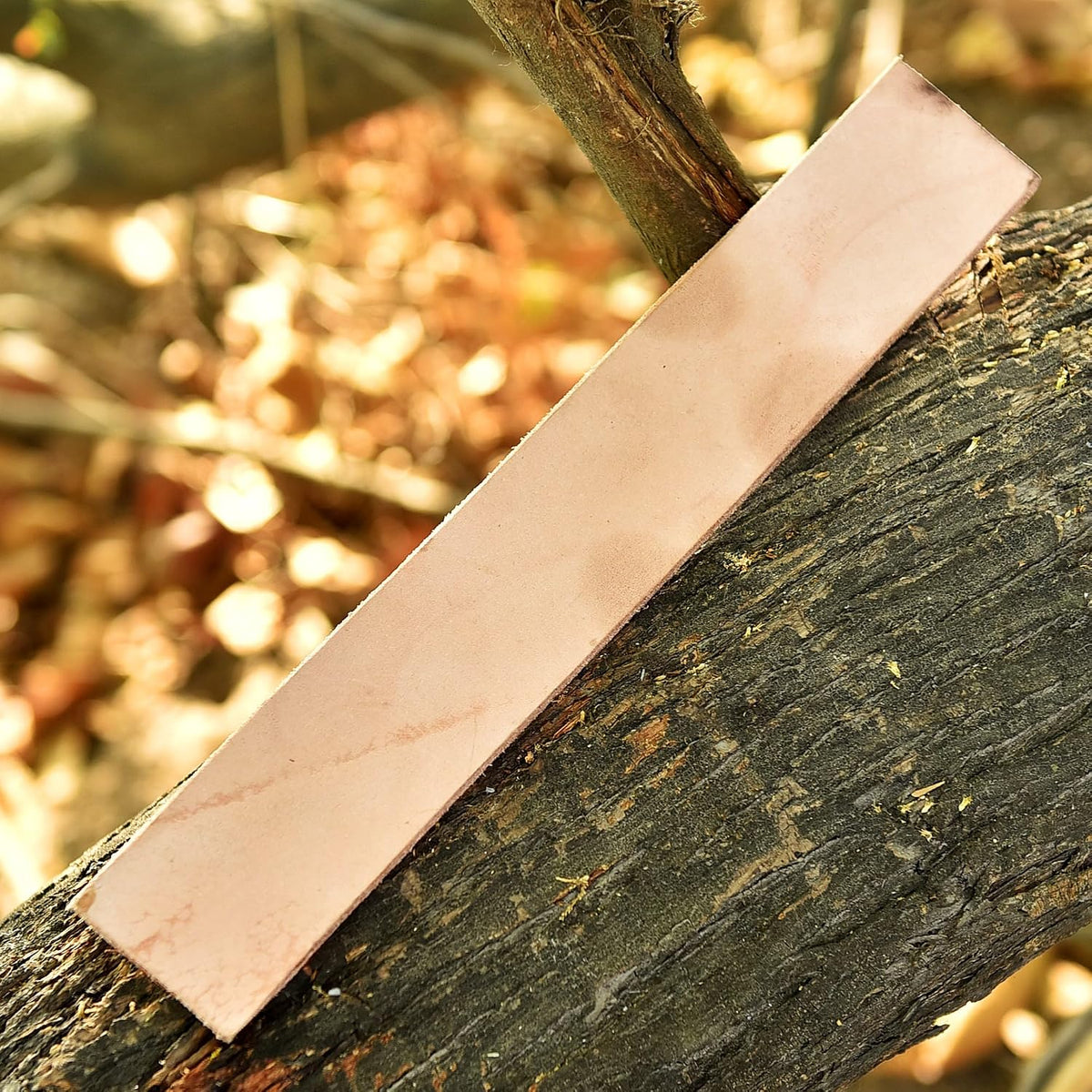 Professional Leather Knife Strop – 12″ x 2″ Genuine Brown Leather Sharpening Belt – Fine Grit for Razors, Chef’s Knives, Straight Razors, Blades & Tools