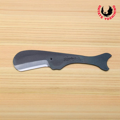 Yoshihiro Kujira Whale Shaped Japanese Utility Knife High Carbon Steel Kurouchi Finish Hand Forged Novelty Gift Made in Japan Type C