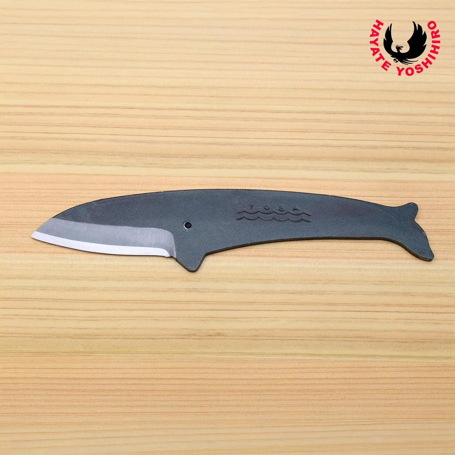 Yoshihiro Kujira Whale Shaped Japanese Utility Knife High Carbon Steel Kurouchi Finish Hand Forged Novelty Gift Made in Japan Type C