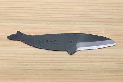 Yoshihiro Kujira Whale Shaped Japanese Utility Knife High Carbon Steel Kurouchi Finish Hand Forged Novelty Gift Made in Japan Type C