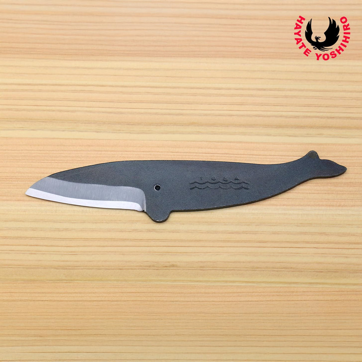 Yoshihiro Kujira Whale Shaped Japanese Utility Knife High Carbon Steel Kurouchi Finish Hand Forged Novelty Gift Made in Japan Type C