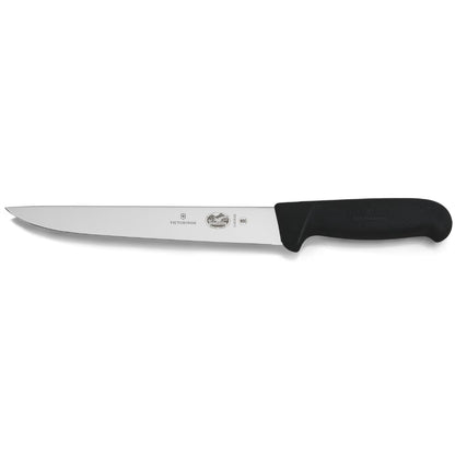 Cutlery 8-Inch Carving Knife, Stiff Blade, Black Fibrox Handle, Multicolor